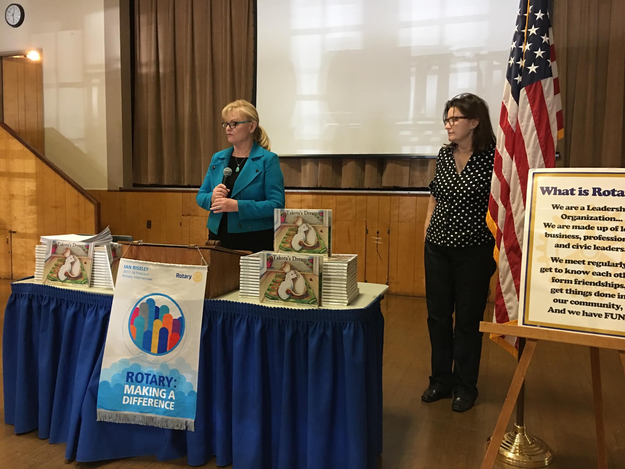 Anne Kruse Donates 600 Children's Books to Chino Rotary Club