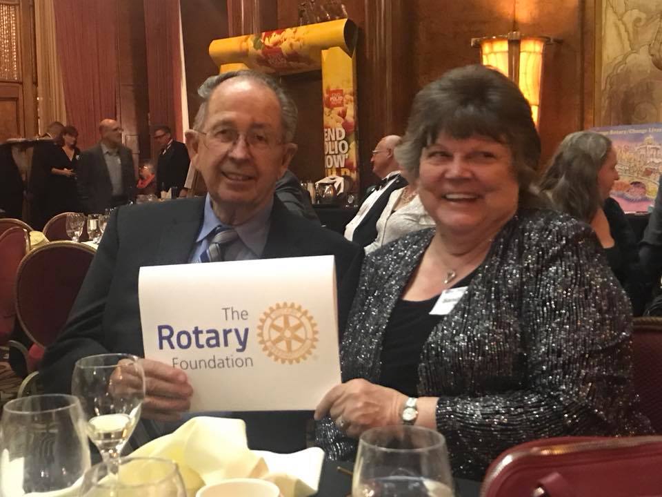 Dale Bright is Rotary Foundation Member of the Year for 2017 - 2018