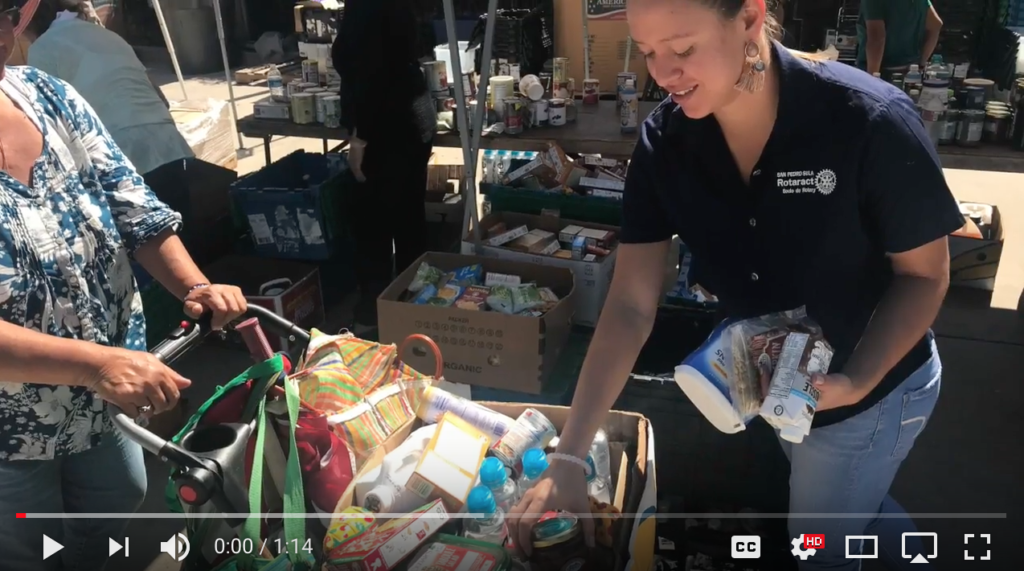 Chino Rotary Club helps serve needy families food with Isaiah's Rock in Chino.